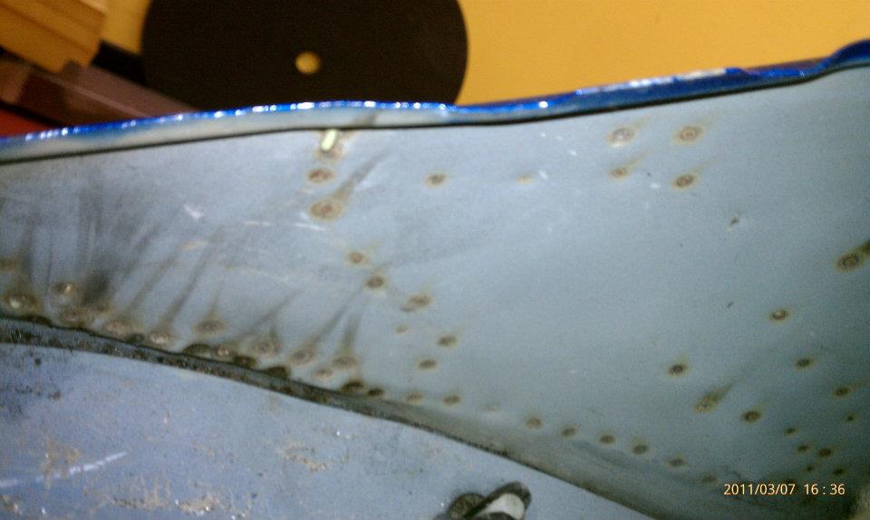 A close up of the side of an airplane.