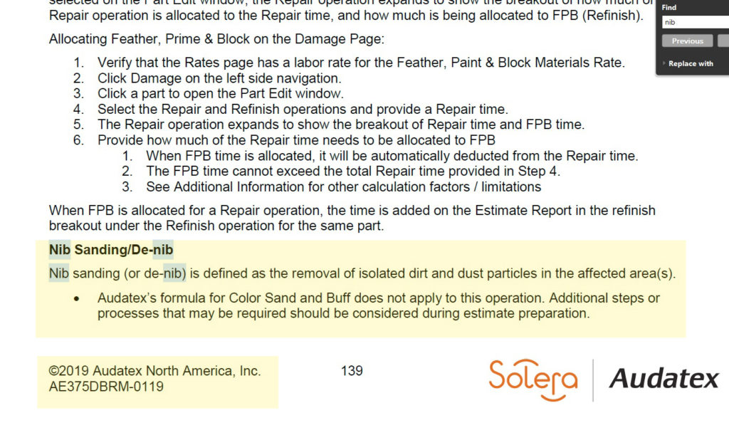A page of an article about the repair process.