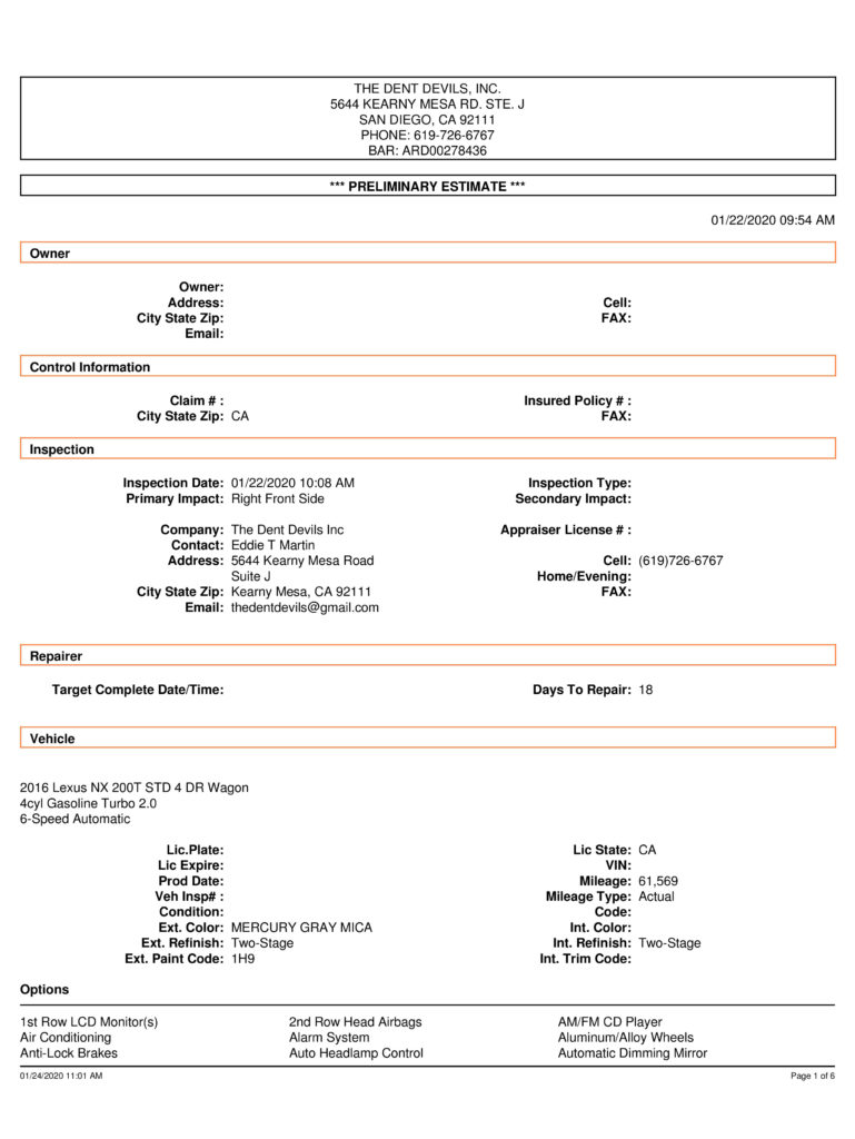 A page of an information sheet with instructions.